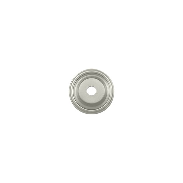 BPRC100U15 Cabinet Knob Backplate Brushed Nickel, 10PK